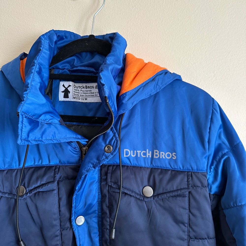 Dutch Bros puffer jacket medium RARE - Picture 2 of 3